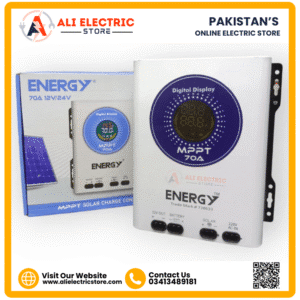 Energy MPPT Solar Charge Controller 70A Hybrid Model – Front View Pakistan
